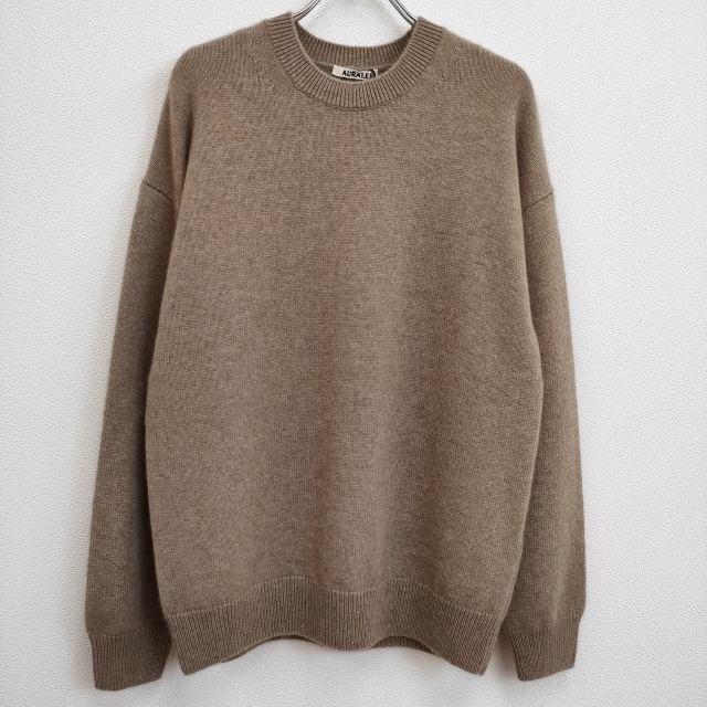 AURALEE 新品 BABY CASHMERE KNIT P/O A23AP03BC 定価66000円 3 