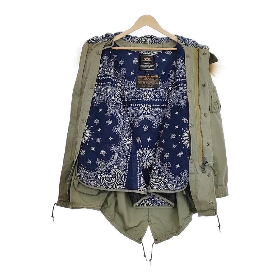 TMT ティーエムティー ミリタリーコート Lサイズ 裏地ペイズリー柄 TMT