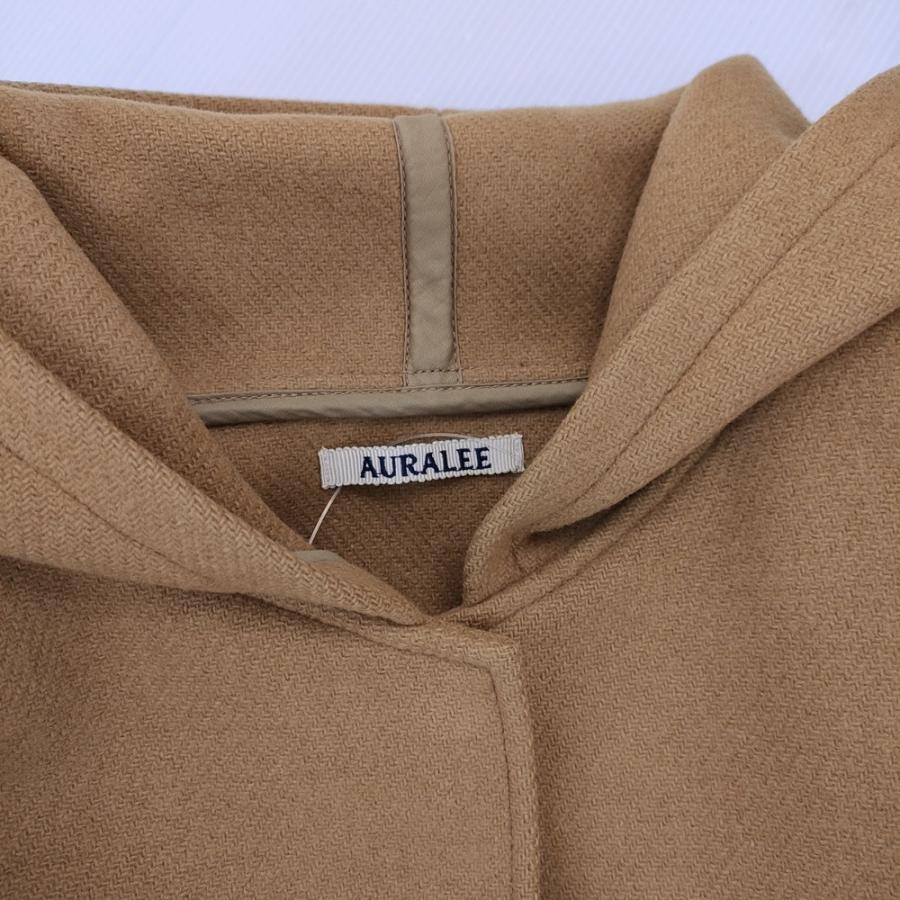 美品　AURALEE ヘビーメルトンコート　ユニセックス　フード　キャメル　1 AURALEE（オーラリー） AURALEE HEAVY MELTON HOODED COAT A7AC04HM