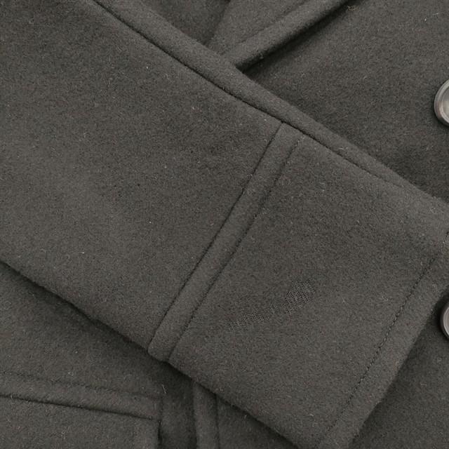 Scye 5121-73560 Pea Coat Super140s サイズ36 メルトン 定価107800円 ピーコート ブラック メンズ サイ【中古】4-1018A♪ Scye（サイ） Scye 5121-73560 Pea Coat Super140s サイズ36 メルトン