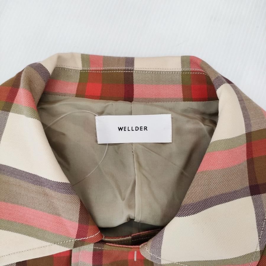 WELLDER WM19FC005 Duster Coat 3 チェック ダスター サイドスリット
