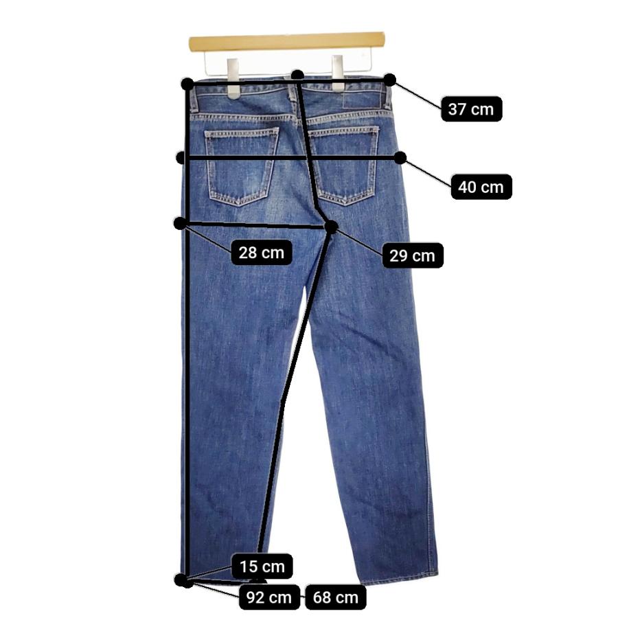 アンユーズド デニム パンツ ジーンズ ダメージ加工 USED加工 ブルー 2 
