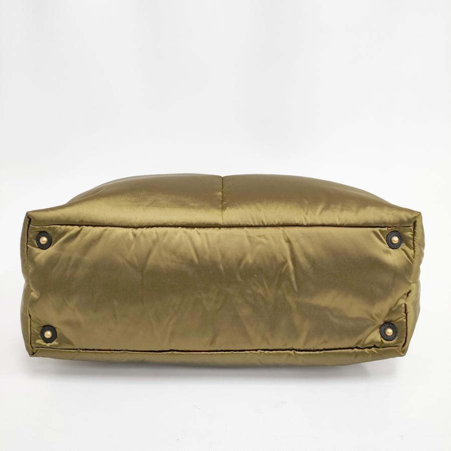 CELINE PADDED BAG パデッドバッグ レザー ナイロン 中綿 ボストンバッグ カーキ メンズ セリーヌ【中古】5-0301G◎ CELINE（セリーヌ） CELINE PADDED BAG パデッドバッグ レザー