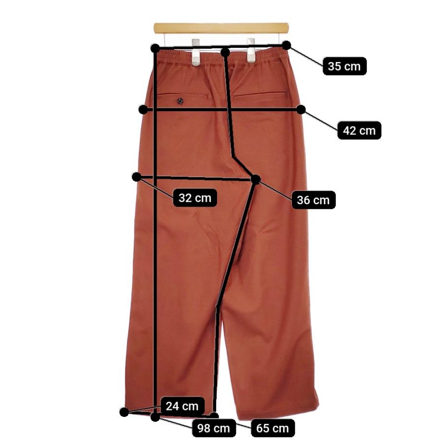 Graphpaper Flannel Serge Two Tuck Wide Pants GM243-40039 サイズ1