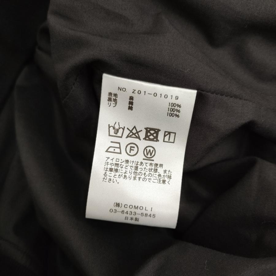 COMOLI（コモリ） リネンWクロスジップブルゾン 定価90200円 Z01-01019