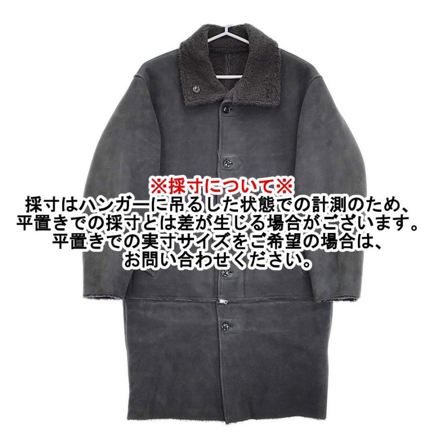 YOKE 新品 24AW REVERSIBLE ＆ DETA CHABLE MOUTON COAT 定価264000円 YK24FW0751C コート チャコールグレー ヨーク 5-1018A F99744の画像