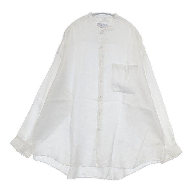 Graphpaper リネンバンドカラーシャツ GM212-50281B オーバーサイズ