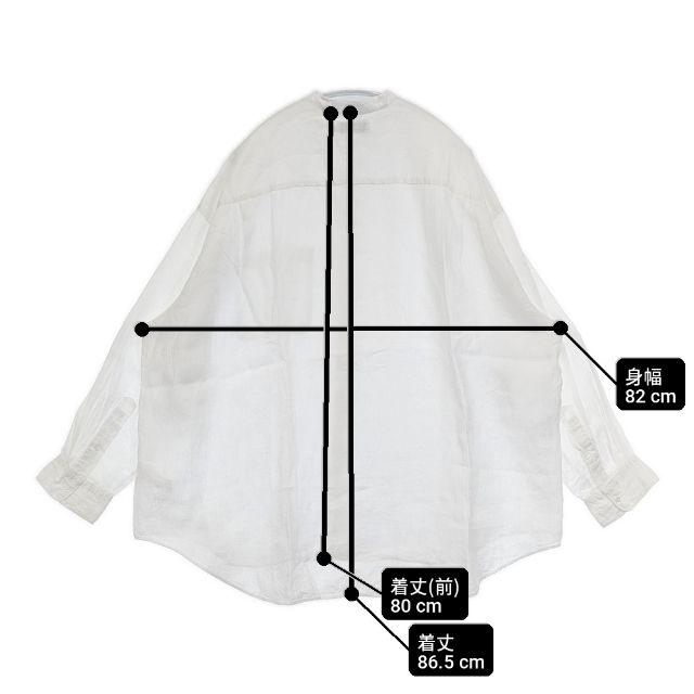 Graphpaper リネンバンドカラーシャツ GM212-50281B オーバーサイズ