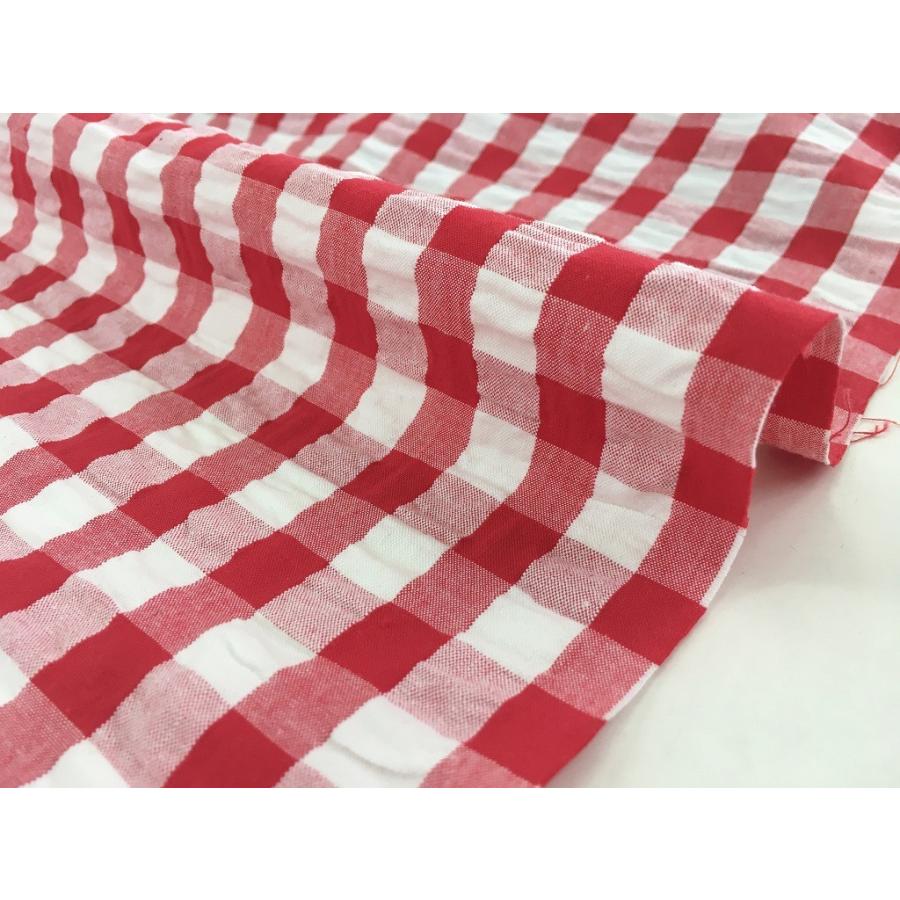 生地 サッカー ギンガムチェック 綿100 日本製 Abs 9109 生地の恵比寿 通販 Yahoo ショッピング