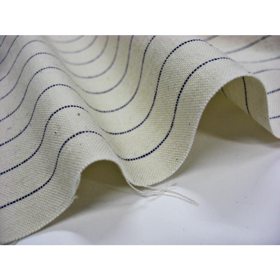 生地 ピンストライプ オックスフォード キャンバス調 トートバッグ