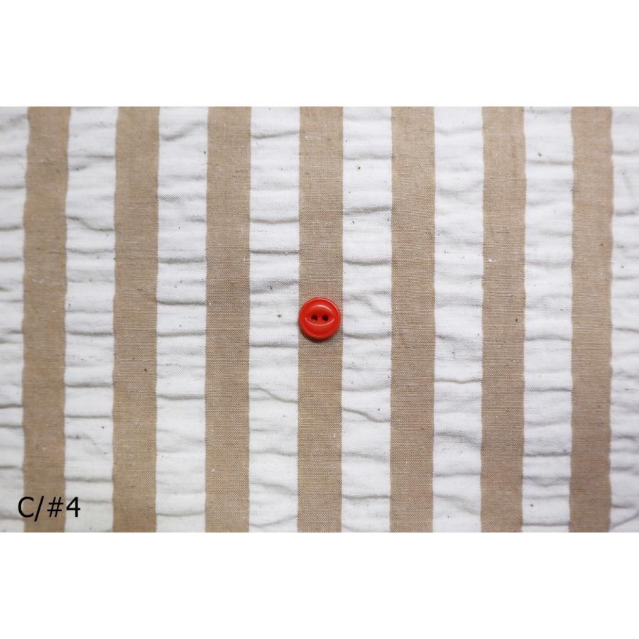 生地 サッカー ストライプ柄 白 紺 黒 ブラウン 夏用 綿麻 先染め 国産