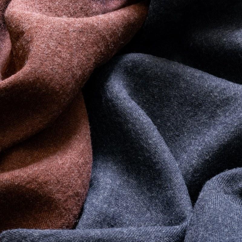 生地の森 | 【現品限り】リネンウール ヘリンボン 25番手 ナチュラル