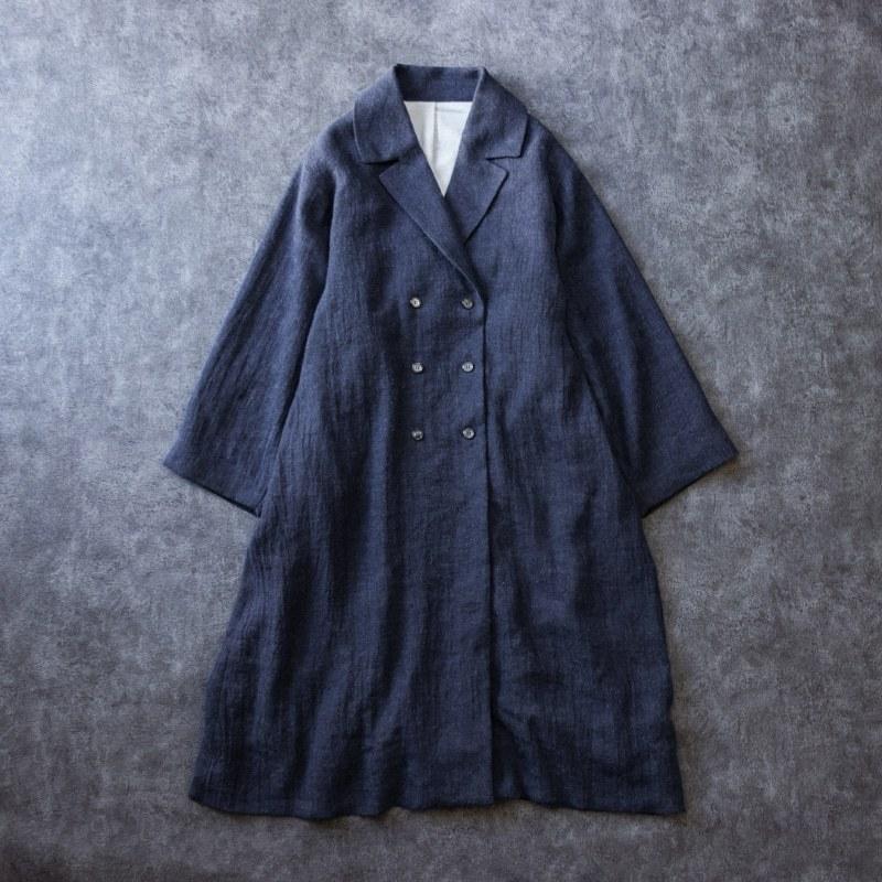 pas de calais✨️リネン ウール ヘリンボンジャケッ ト ゆったり❁ MAGALI｜ウール リネン ヘリンボーン コート ct07-ms - Piu di