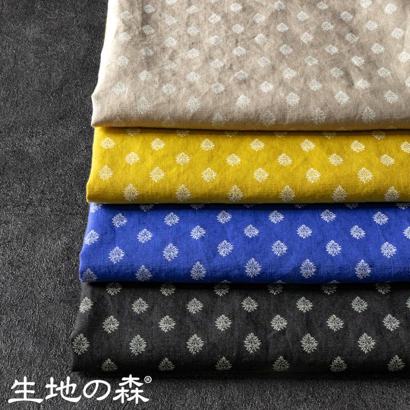 生地の森 リネン40番手プリント プロヴァンス Deuxieme(ドゥジューム 