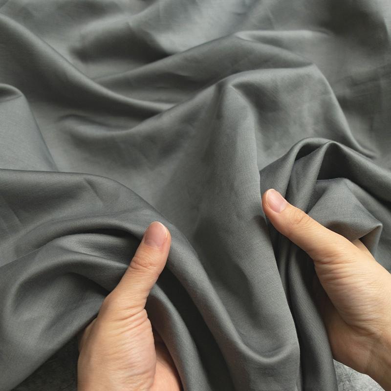 【セール 最終値下げ 在庫限り】リネンコットン高密度サテン 生地の森 | 生地の森 | 05