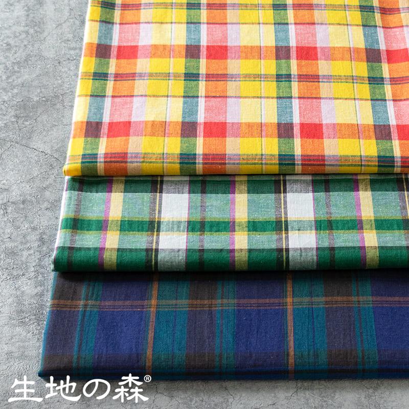 洗いざらしのマドラスチェックlinen リラックスもんぺ 洗いざらしのマドラスチェックlinen リラックスもんぺ