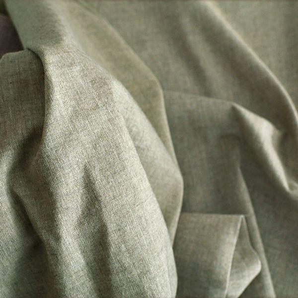 洗いをかけた オーガニック綿麻シャンブレー│リネンコットン 綿