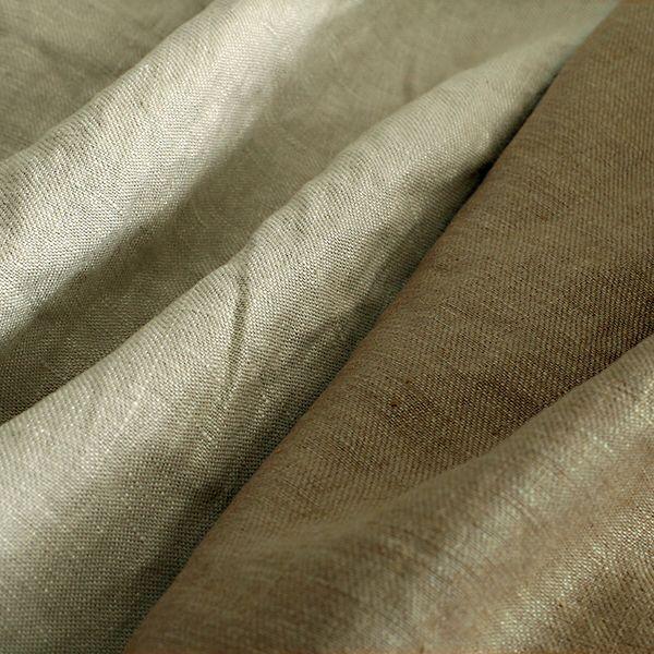 生地サンプル】ワイド幅 洗いをかけた フレンチリネンツイル bw