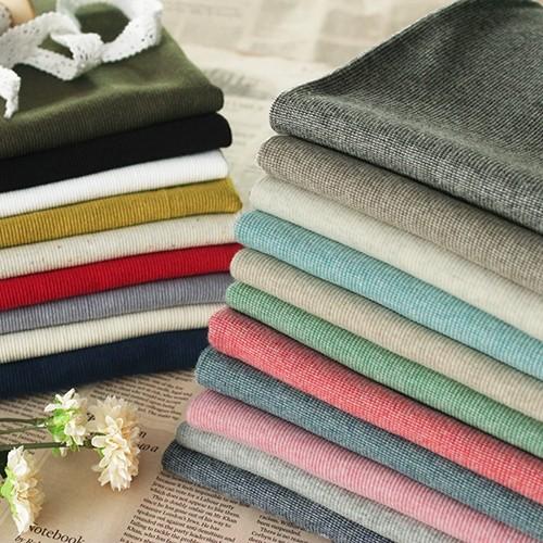 ハンドメイド　子供服　リブニット　生地見本 生地 リブ ニット 無地 幅広 120cm幅 しっとり柔らか 1年中使える