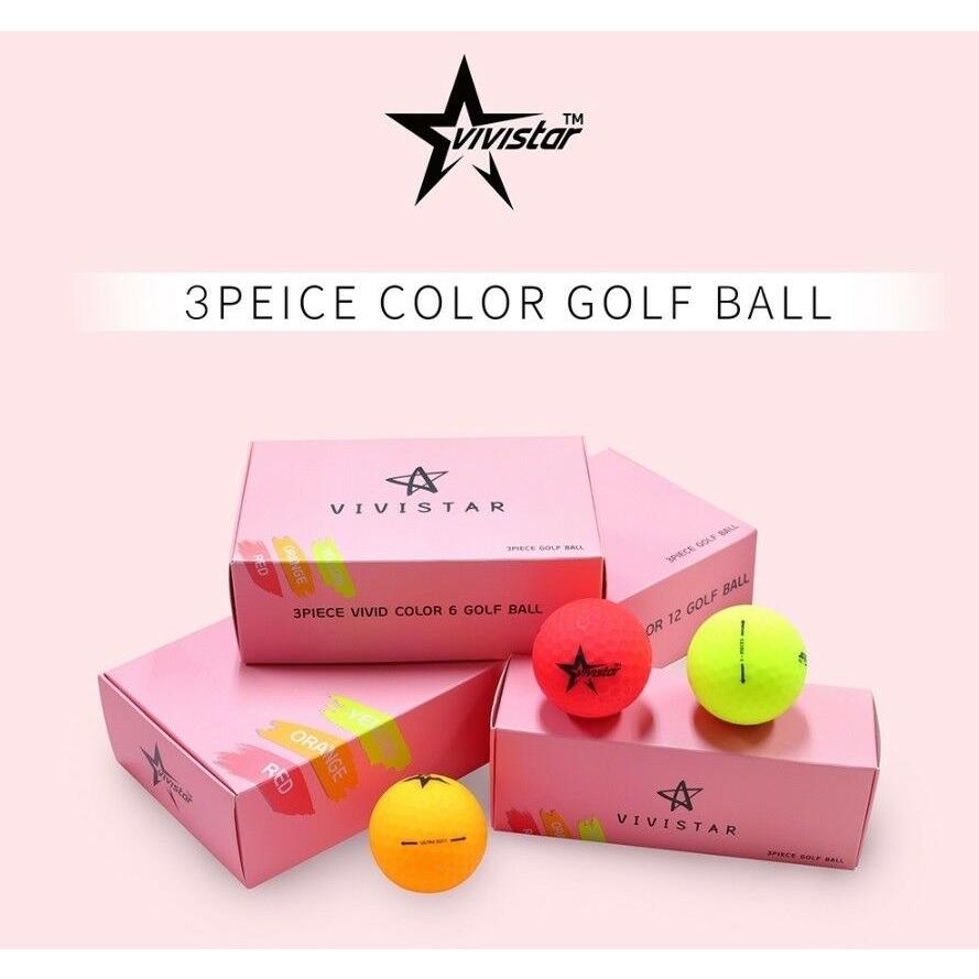 激安ブランド ボルビック ゴルフボール NEW 2019 ViviStar 3-piece vivid color matte golf ball 1  Dozen 12Ball 日本最大級 -www.cepici.gouv.ci