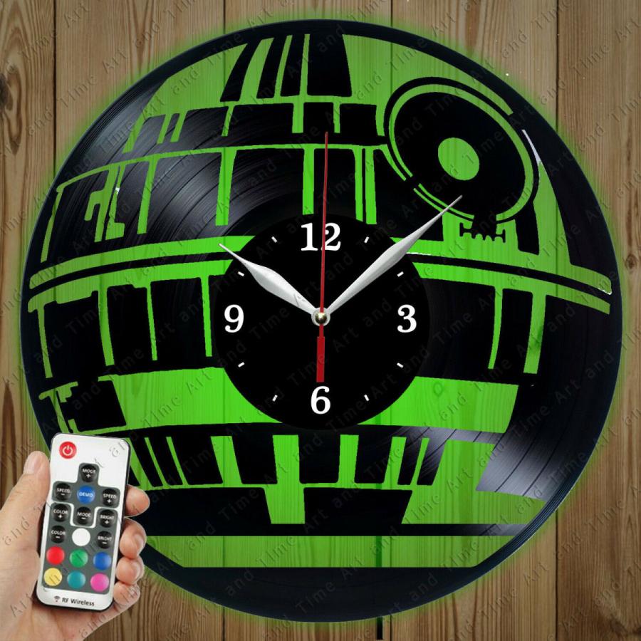 掛け時計 LED Vinyl Clock Star Wars Wall Decor Art Original Gift 316 : 華商店 ...