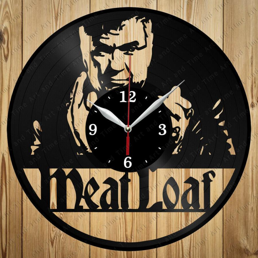 掛け時計 Vinyl Clock Meat Loaf Handmade Art Vinyl Clock Home Decor Original Gift 4689