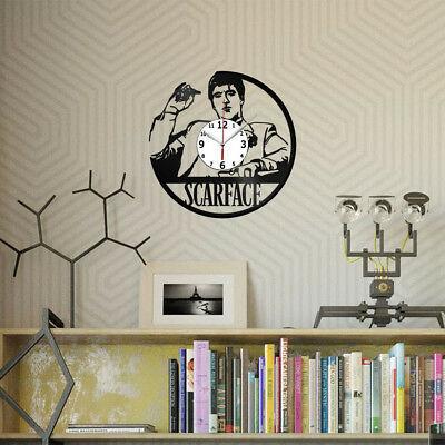 掛け時計 Scarface Tony Montana Vinyl Record Wall Clock Art Home Decor ...
