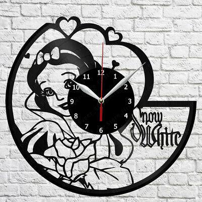 掛け時計 Snow White Vinyl Record Wall Clock Home Fan Art Decor 12'' 30 cm 5844｜kijisystem