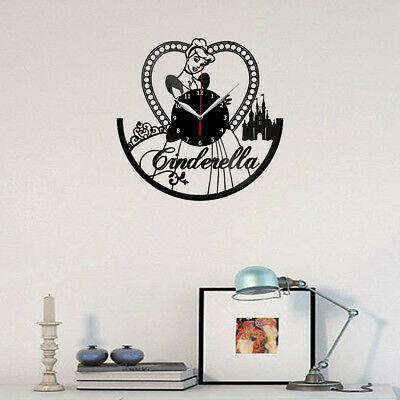 掛け時計 Cinderella Vinyl Record Wall Clock Fan Art Home Decor 12" 30cm 1515｜kijisystem｜02