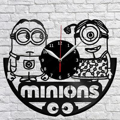 掛け時計 Minions Vinyl Record Wall Clock Fan Art Home Decor 12" 30cm 2040｜kijisystem