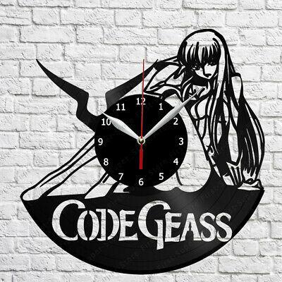 掛け時計 Code Geass CC Anime Manga Vinyl Record Wall Clock Home Fan Art Decor 6203｜kijisystem