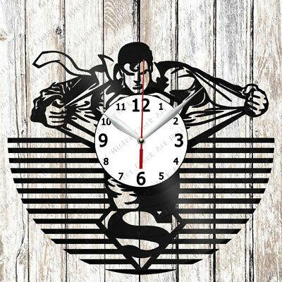 半額SALE★ Made Clock Wall Vinyl Superman 掛け時計 of 2590 gift Original Record Vinyl 掛け時計、壁掛け時計