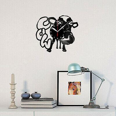 掛け時計 Cow Vinyl Record Wall Clock Home Fan Art Decor 12'' 30 cm 6215｜kijisystem｜02