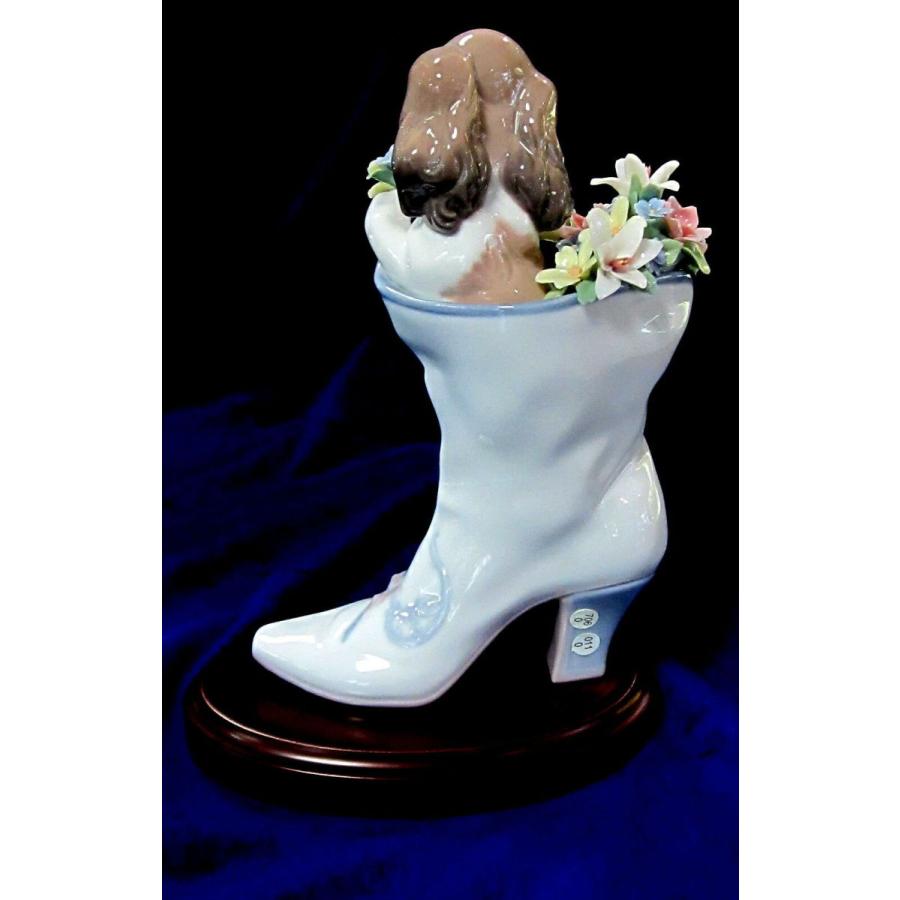 リヤドロ LLADRO A WELL HEELED PUPPY FIGURINE #6744 BRAND NIB RARE 