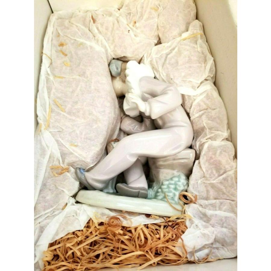 【値下げ⭕️】 リヤドロ Nao LLADRO Clown w Dog Statue Figure Collectible Made in Spain New in Box 【H2773407547】(98577円)
