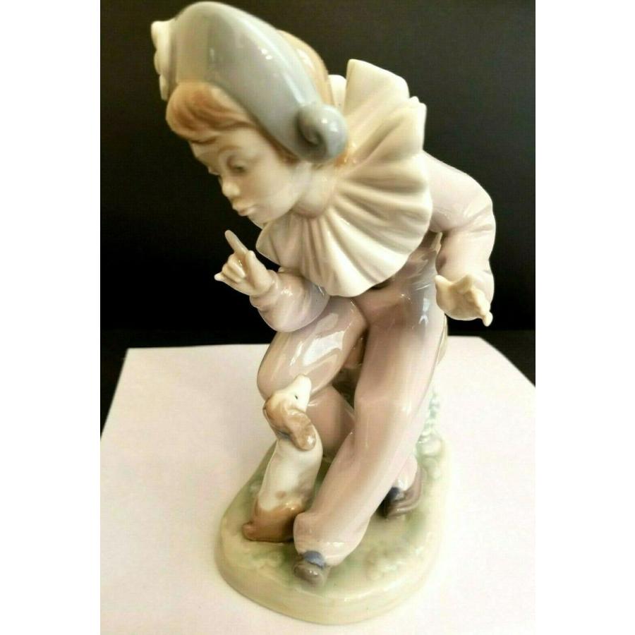 【値下げ⭕️】 リヤドロ Nao LLADRO Clown w Dog Statue Figure Collectible Made in Spain New in Box 【H2773407547】(98577円)