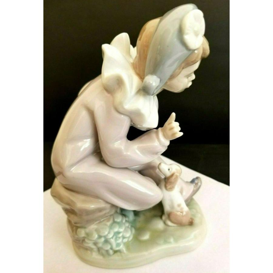 【値下げ⭕️】 リヤドロ Nao LLADRO Clown w Dog Statue Figure Collectible Made in Spain New in Box 【H2773407547】(98577円)
