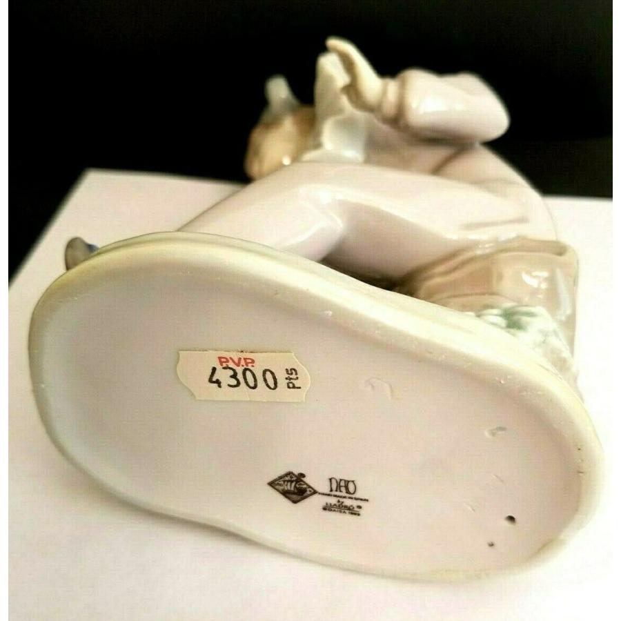 【値下げ⭕️】 リヤドロ Nao LLADRO Clown w Dog Statue Figure Collectible Made in Spain New in Box 【H2773407547】(98577円)