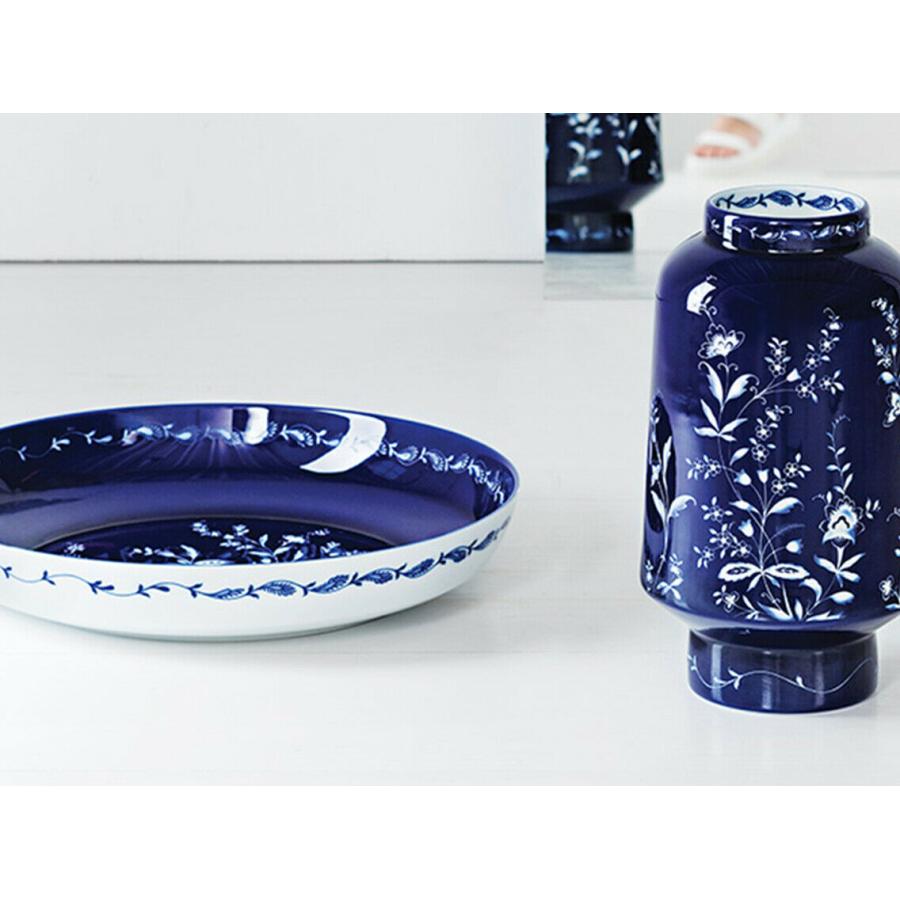 Vase En Verre Bleu Foncé 19x19x23 Cm à Prix