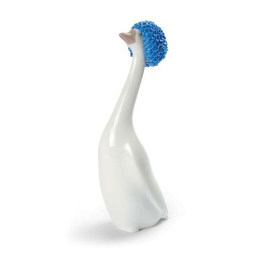 リヤドロ Lladro Goossiping Goose Figurine. Blue 01009207/9207