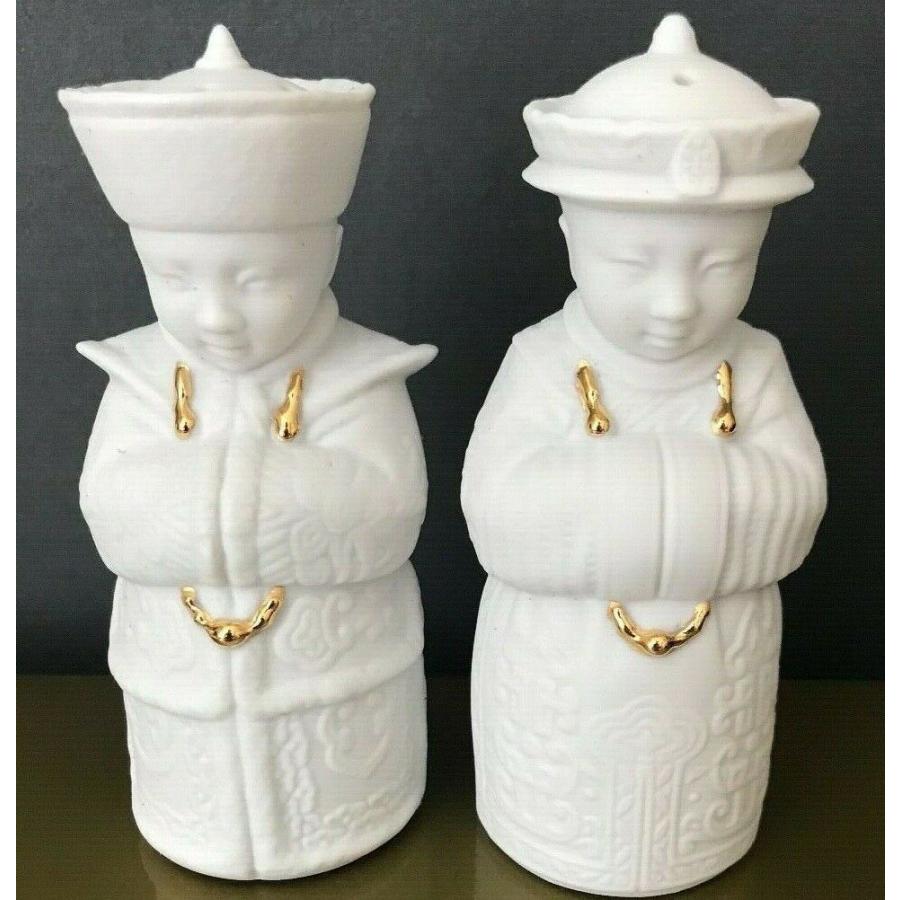 リヤドロ Lladro Privilege Gold Emperors Table Salt And Pepper Shakers 2008 Rare 4
