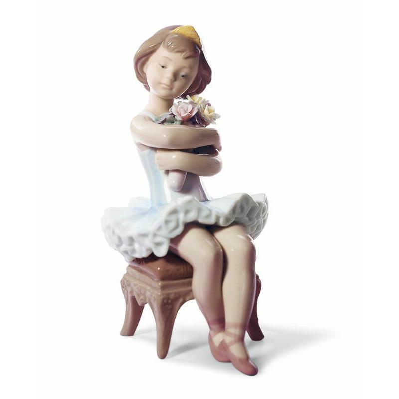 【完品⭐️LLADRÓ】絶版希少 No.6763「初めての舞台」バレリーナ LLADRO（リヤドロ） #6763 FIRST PERFORMANCE BALLET FIGURINE BRAND