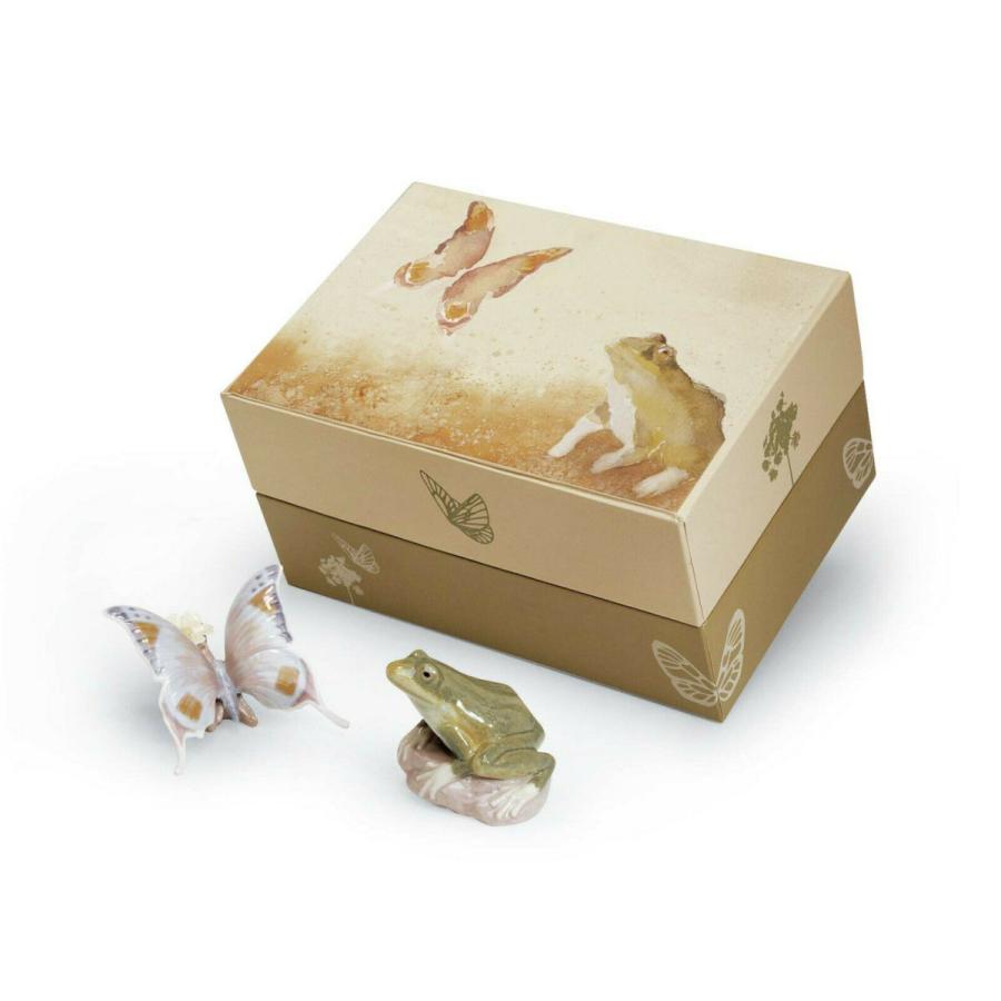 LLADRO（リヤドロ） #7801 SUMMER POND BNIB FROG AND BUTTERFLY GIFT