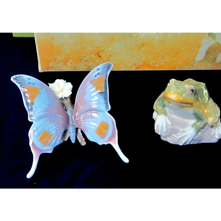 LLADRO（リヤドロ） #7801 SUMMER POND BNIB FROG AND BUTTERFLY GIFT