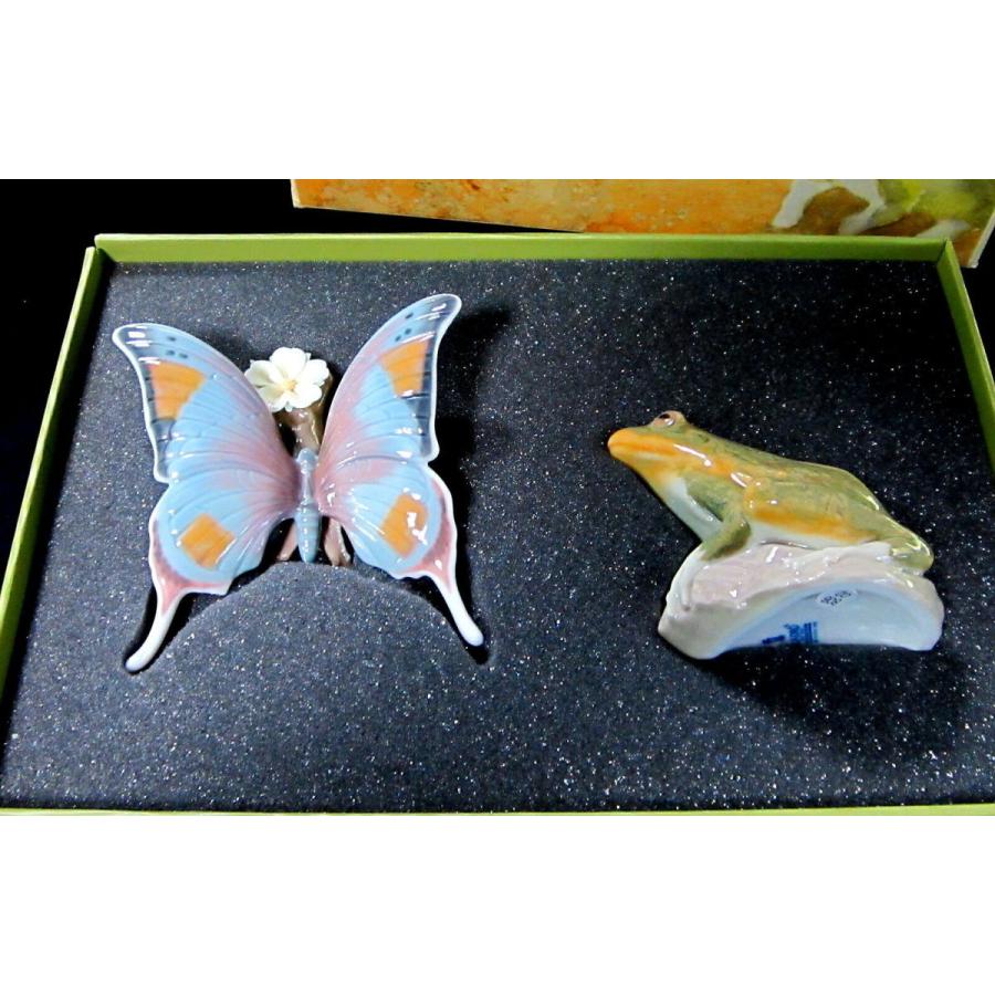 LLADRO（リヤドロ） #7801 SUMMER POND BNIB FROG AND BUTTERFLY GIFT