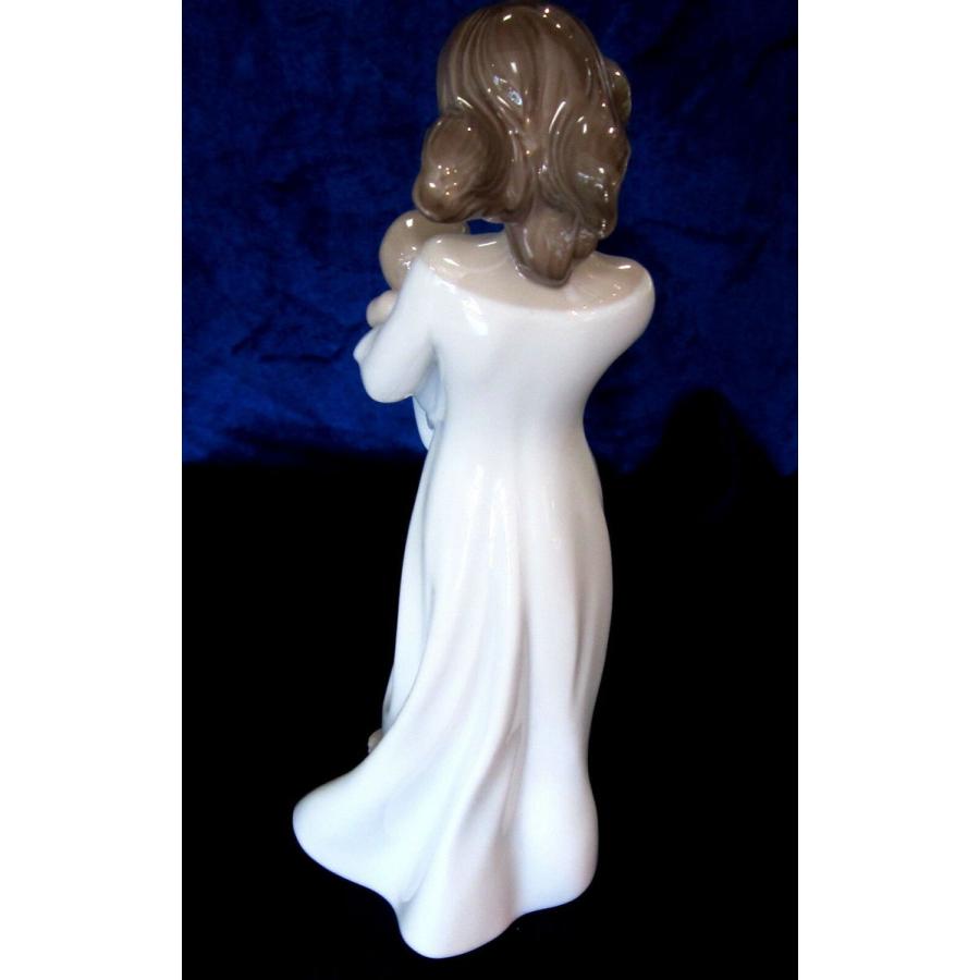 リヤドロ フィギュリン 女性と2羽のアヒル 置物 西洋陶磁 アンティーク