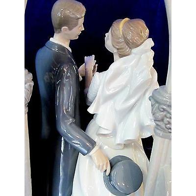 リヤドロ　ウェディング LLADRO（リヤドロ） 誓いのキス 新郎 新婦 ウェディング 結婚式 置物