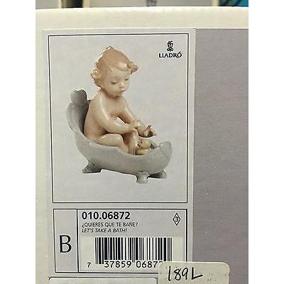 大量購入用 リヤドロ Lladro Figurine Let´s Take a Bath! Item#010.06871 Quieres que te bane?