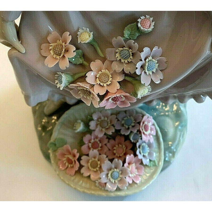 ☆美品☆ リヤドロ LLADRO『花 バスケット』#5027 ☆絶版品 希少☆