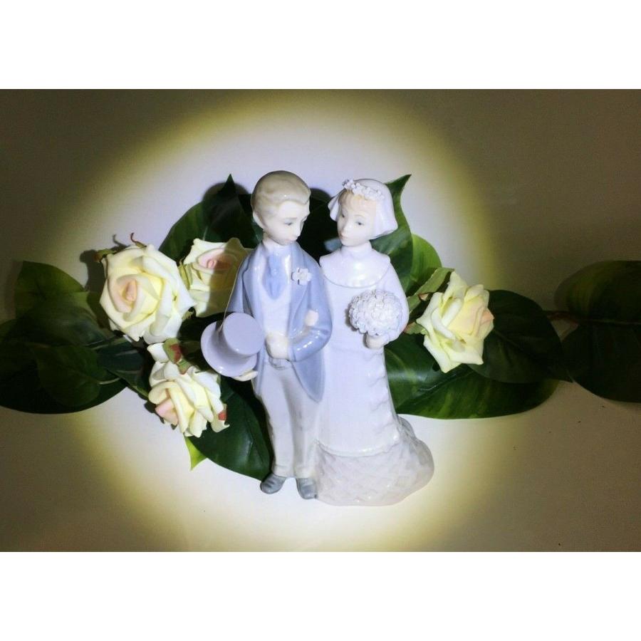 リヤドロ Lladro Bride And Groom Wedding Couple Porcelain